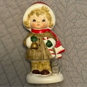 Vintage Napcoware Little Girl Christmas Figurine
